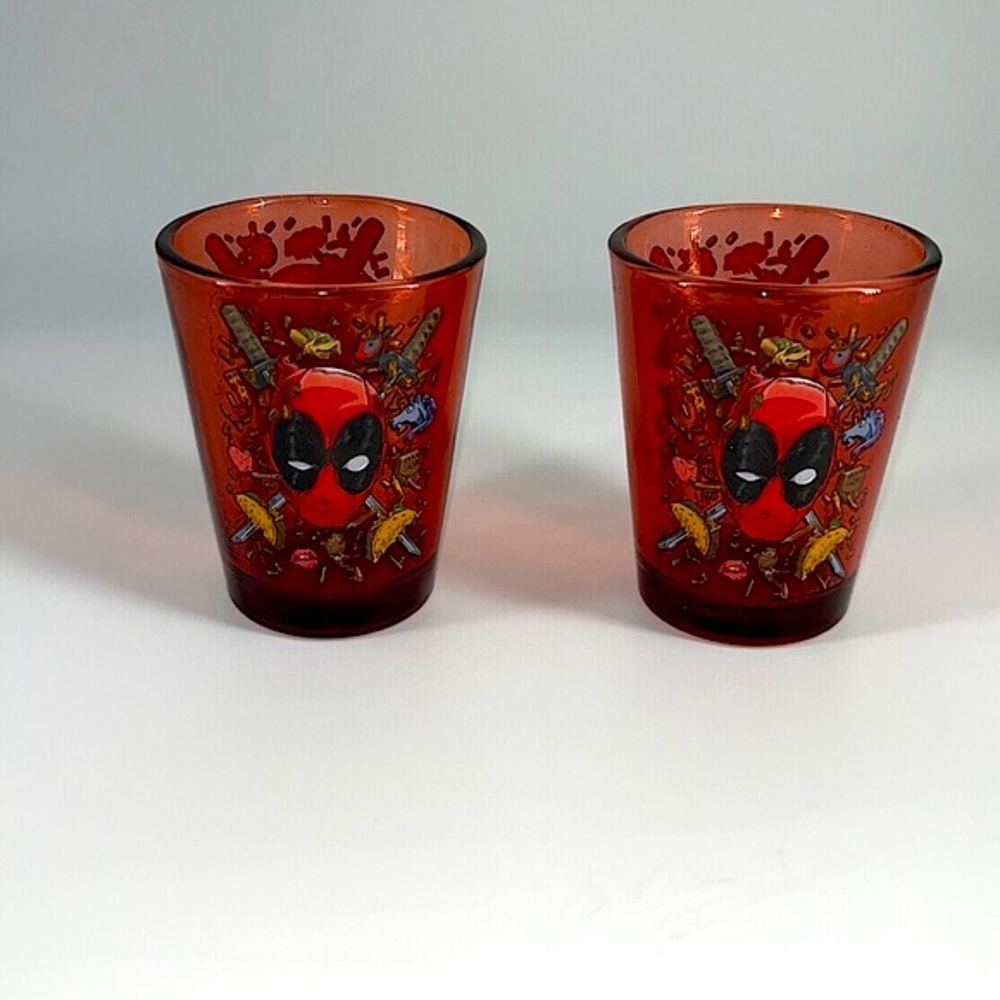 Marvel Deadpool Shot Glasses-Set of 2